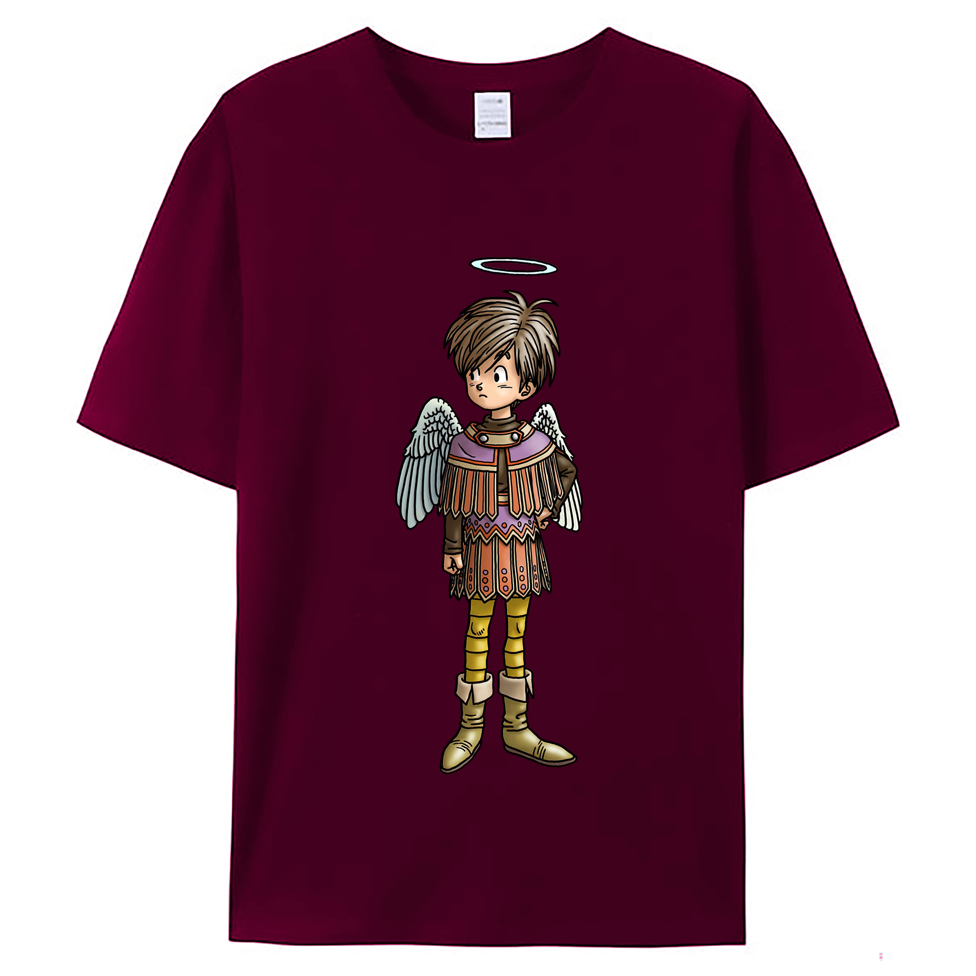 （画像用） ドラゴンクエスト Doragon Kuesuto Dragon Quest レディースカジュアルプリントTシャツ（綿100％）